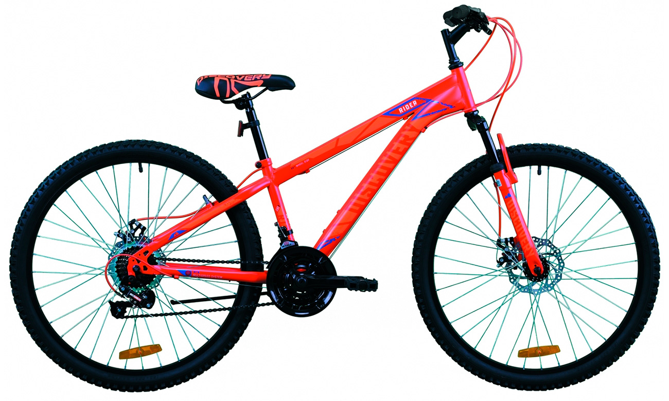 Фотографія Велосипед Discovery RIDER DD 26" (2020) 2020 Червоно-жовтогарячий 